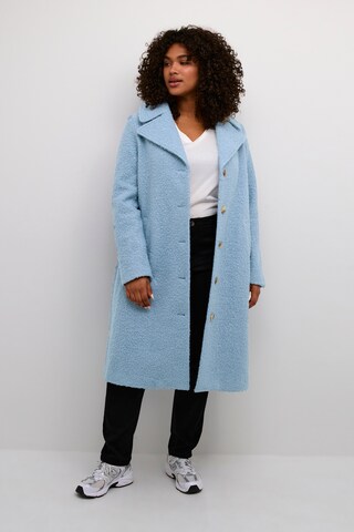 KAFFE CURVE Between-Seasons Coat 'Canni ' in Blue