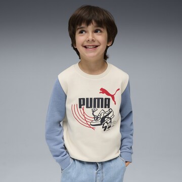 PUMA Sweatshirt 'Little Runners' in White: front
