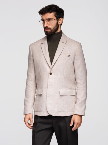 Ombre Regular fit Business-colbert in Beige: voorkant