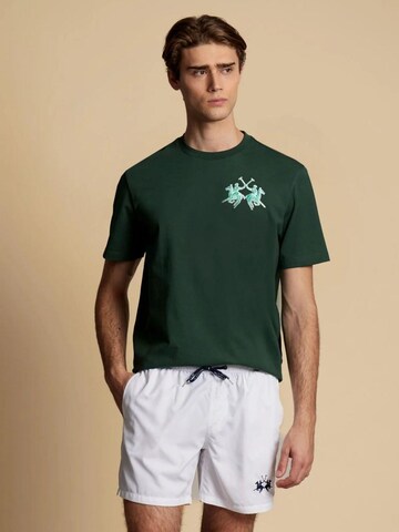 La Martina - Camisa em verde: frente