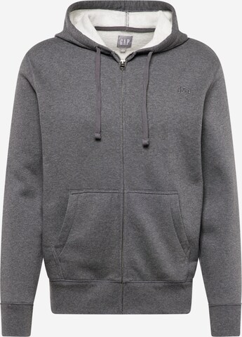 GAP Zip-Up Hoodie in Grey: front