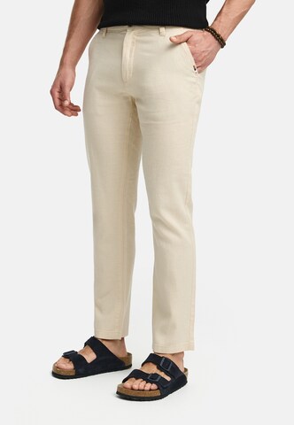 INDICODE JEANS Regular Pants in Beige: front