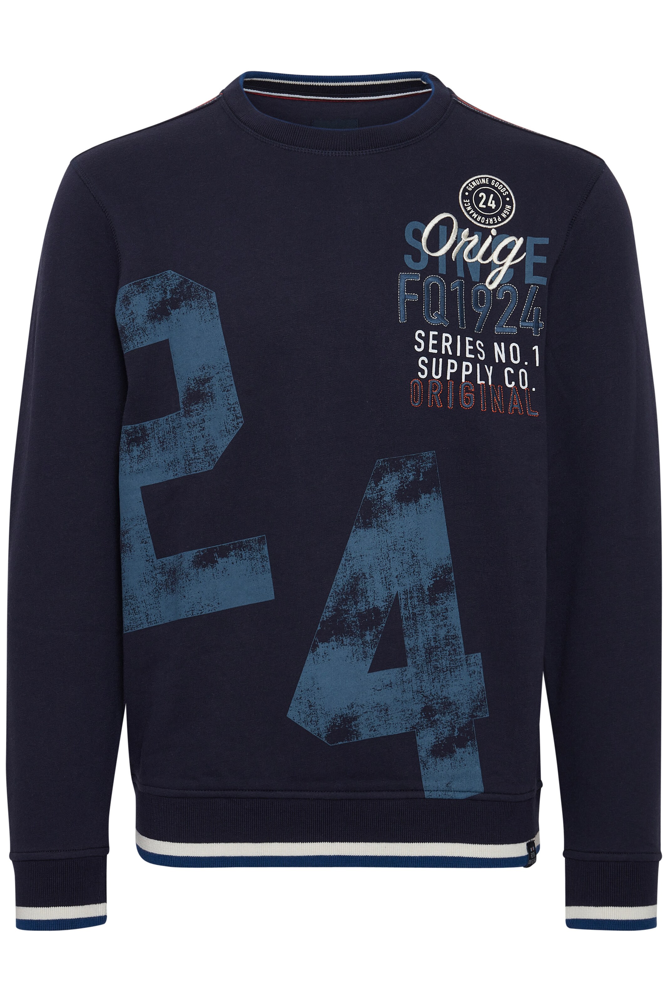 FQ1924 - Sweatshirt 'Mangus' em azul: frente
