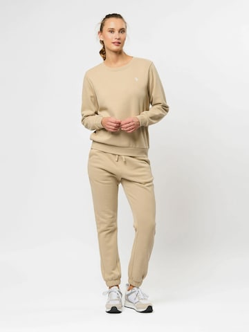 U.S. POLO ASSN. Sweatshirt 'Helen' in Beige