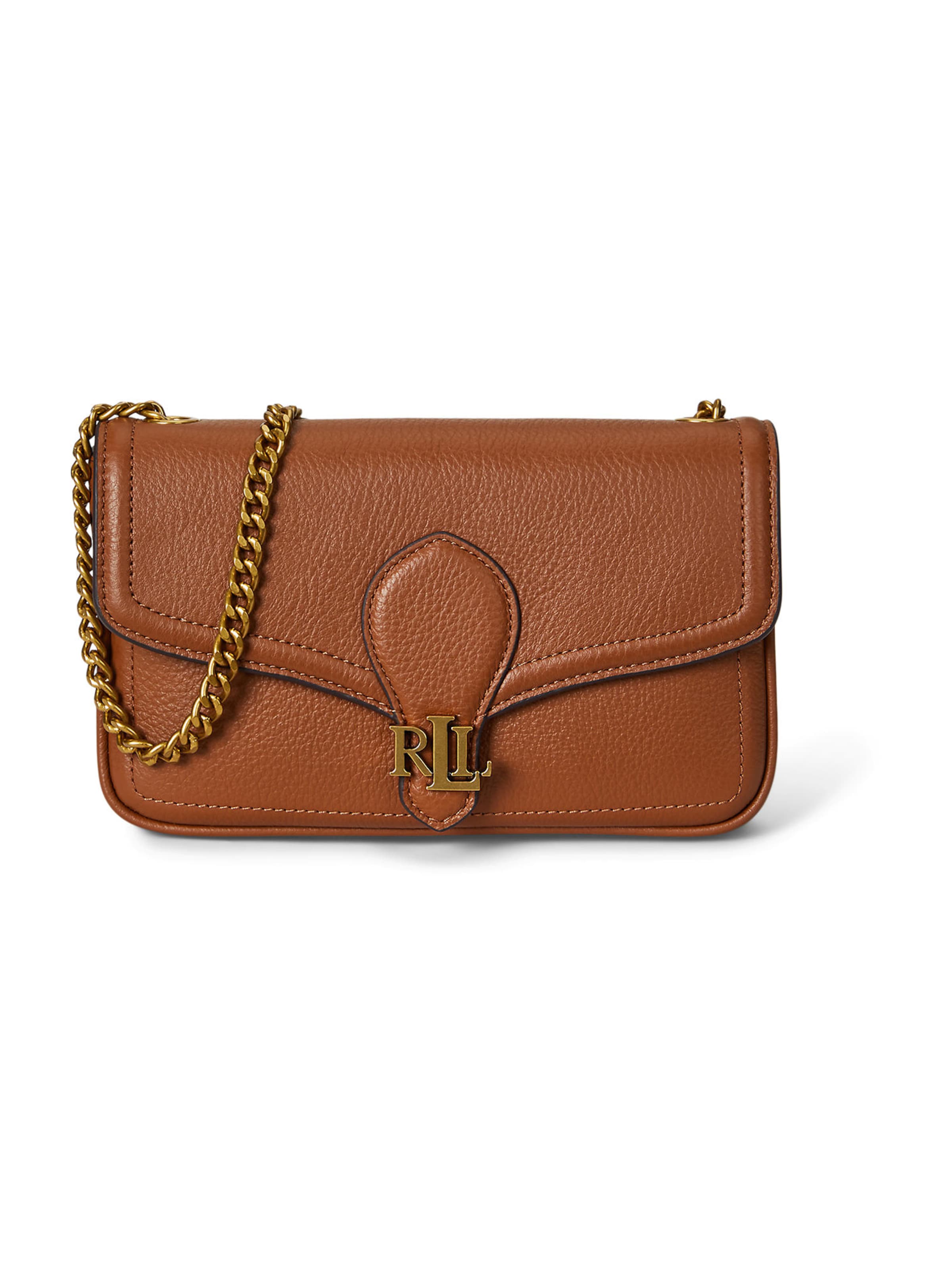 Lauren Ralph Lauren Axelremsväska 'BRADLEY' i brun: framsida