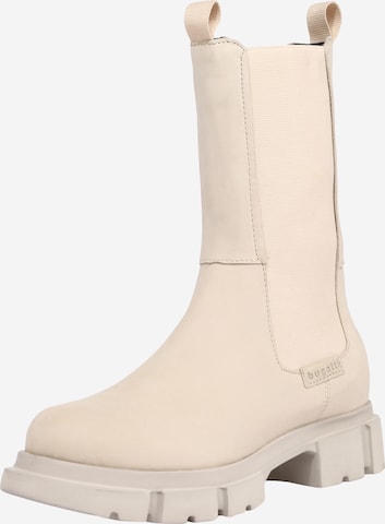 bugatti Chelsea Boots in White: front