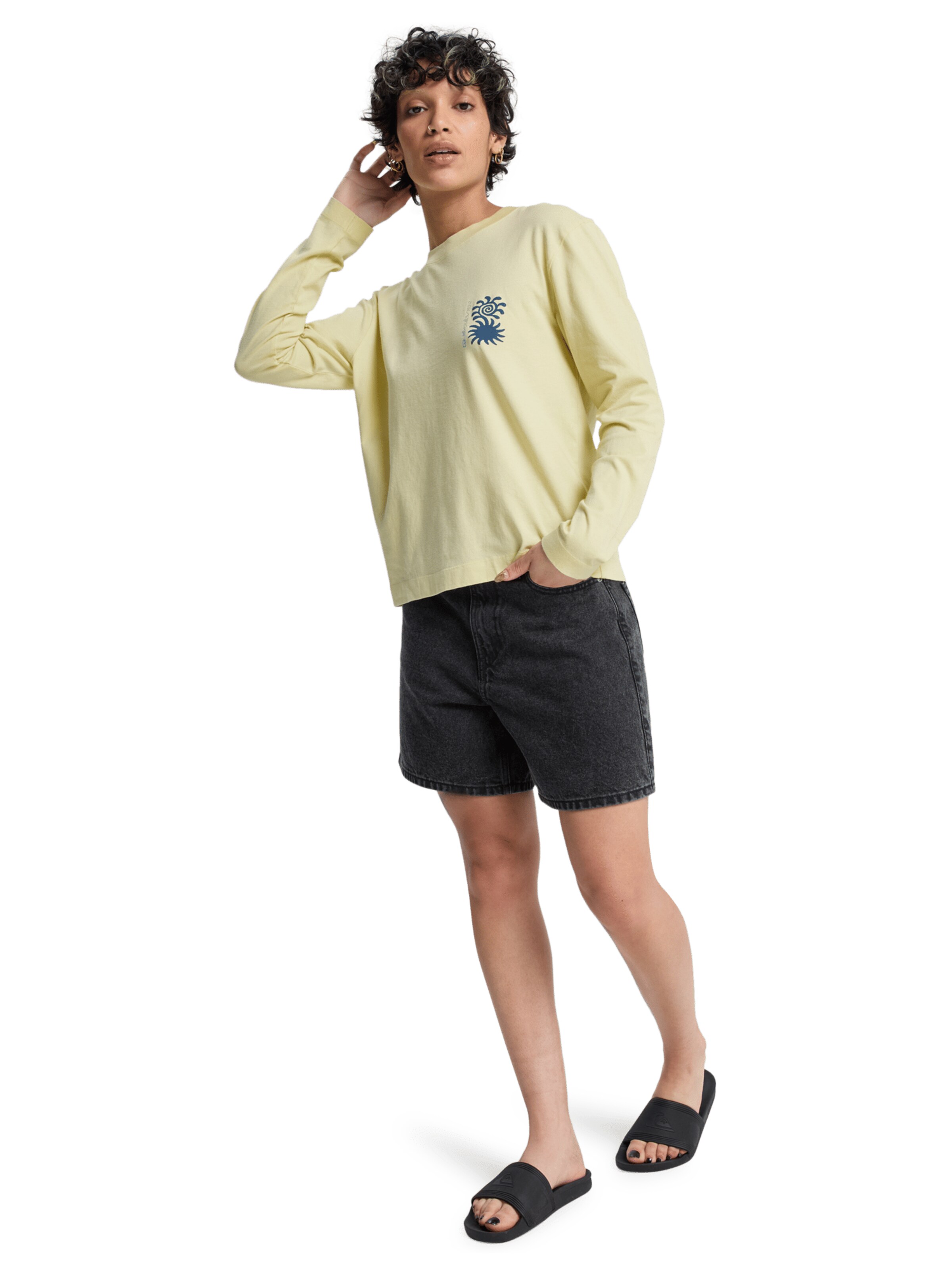 QUIKSILVER T-Shirt in Gelb