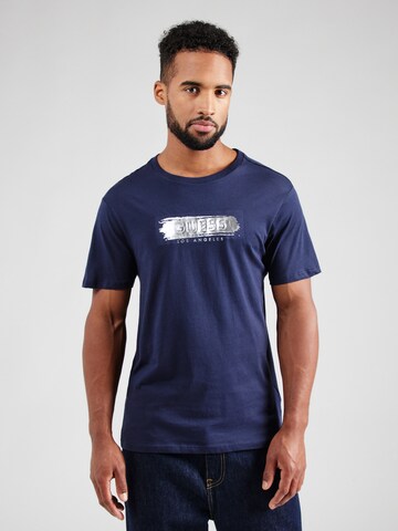 GUESS T-Shirt in Blau: Vorderseite