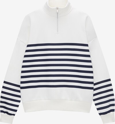 Pull&Bear Sweatshirt in marine / hellgrau, Produktansicht