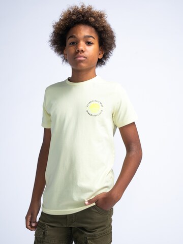 Petrol Industries T-Shirt 'Glassy' in Gelb