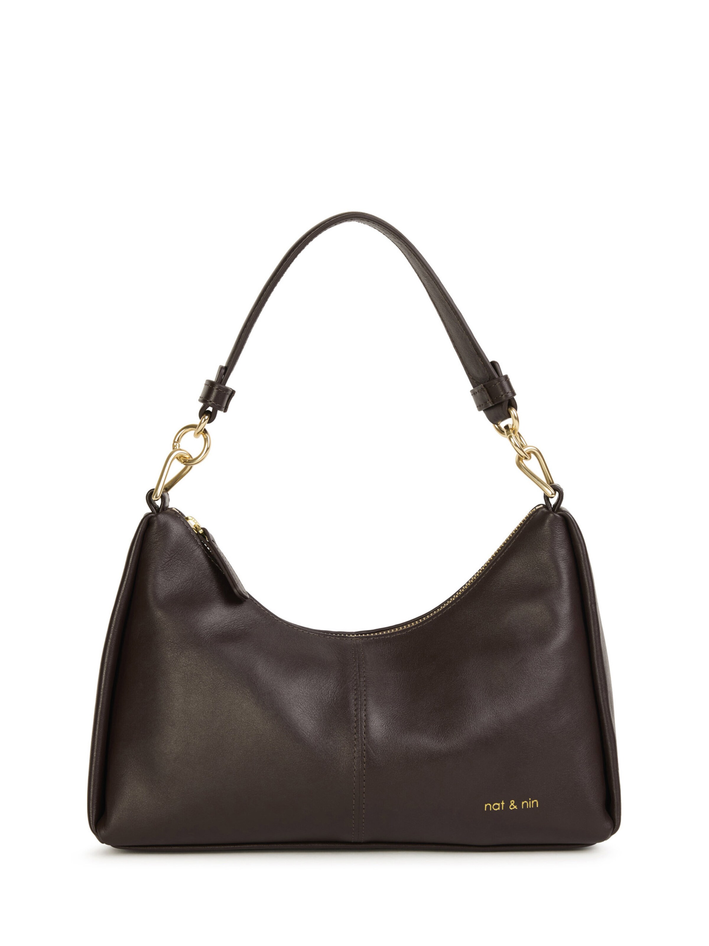 Nat&Nin Kabelka 'REJINA' – hnědá: přední strana