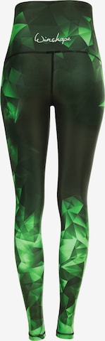 Winshape Skinny Športne hlače 'HWL102' | zelena barva