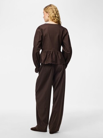 PIECES Bluse 'PCFeluca' i brun