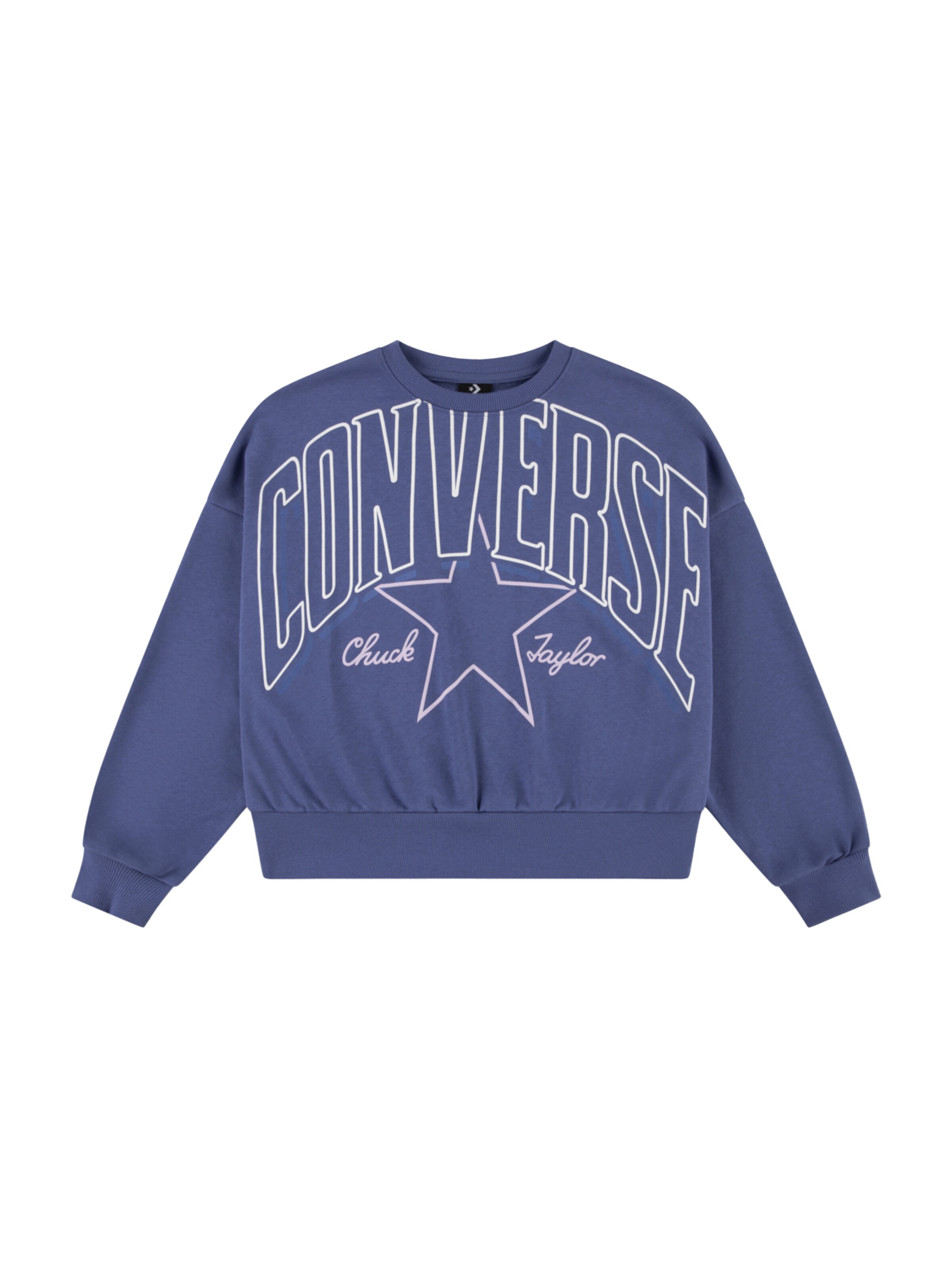 CONVERSESweater majica - plava boja: prednji dio