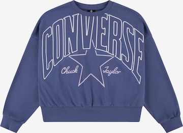 CONVERSE Collegepaita värissä sininen: etupuoli