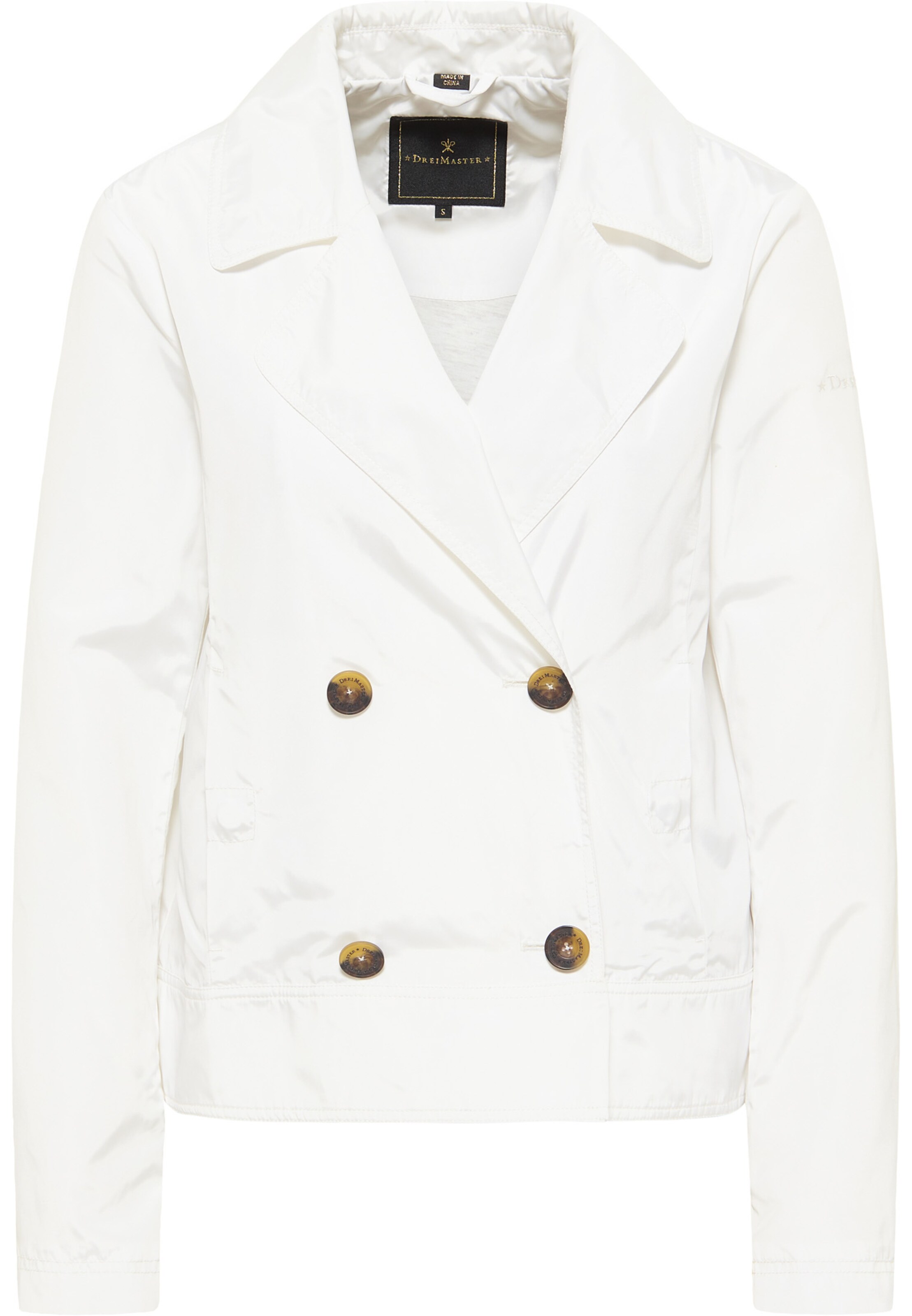 DreiMaster Klassik - Chaqueta de entretiempo en blanco: frente