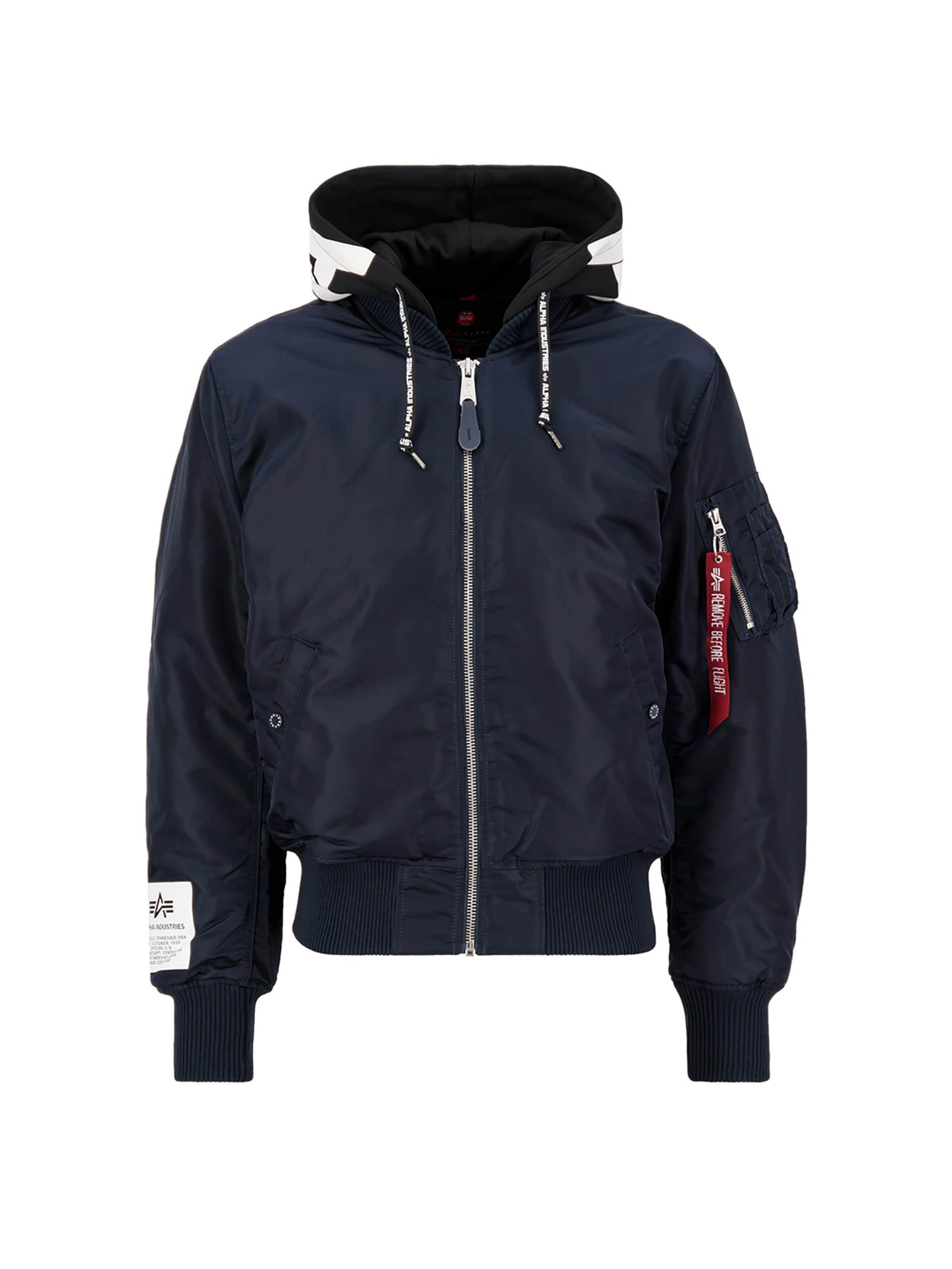ALPHA INDUSTRIES Between-Season Jacket 'MA-1 ZHP' in Blue: front