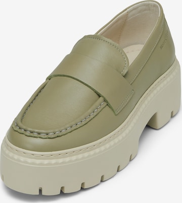 Marc O'Polo Classic Flats in Green: front