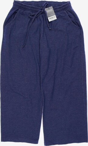 Green Cotton Pants in XL in Blue: front