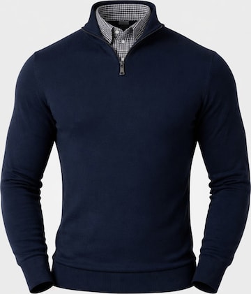 PANTONECLO Pullover 'Pantoneclo Men’s Mock Sweater' i blå: forside