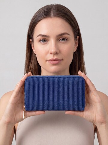 MILLYMILK® Wallet 'FONDO LARGE' in Blue: front