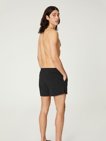 DAN FOX APPAREL Regular Swimming shorts 'Yigit' in Black