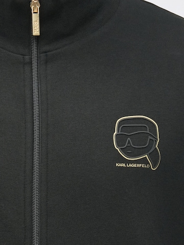 Karl Lagerfeld Zip-Up Hoodie in Black