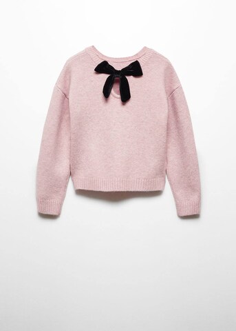 MANGO KIDS Pullover 'Bow' in Pink