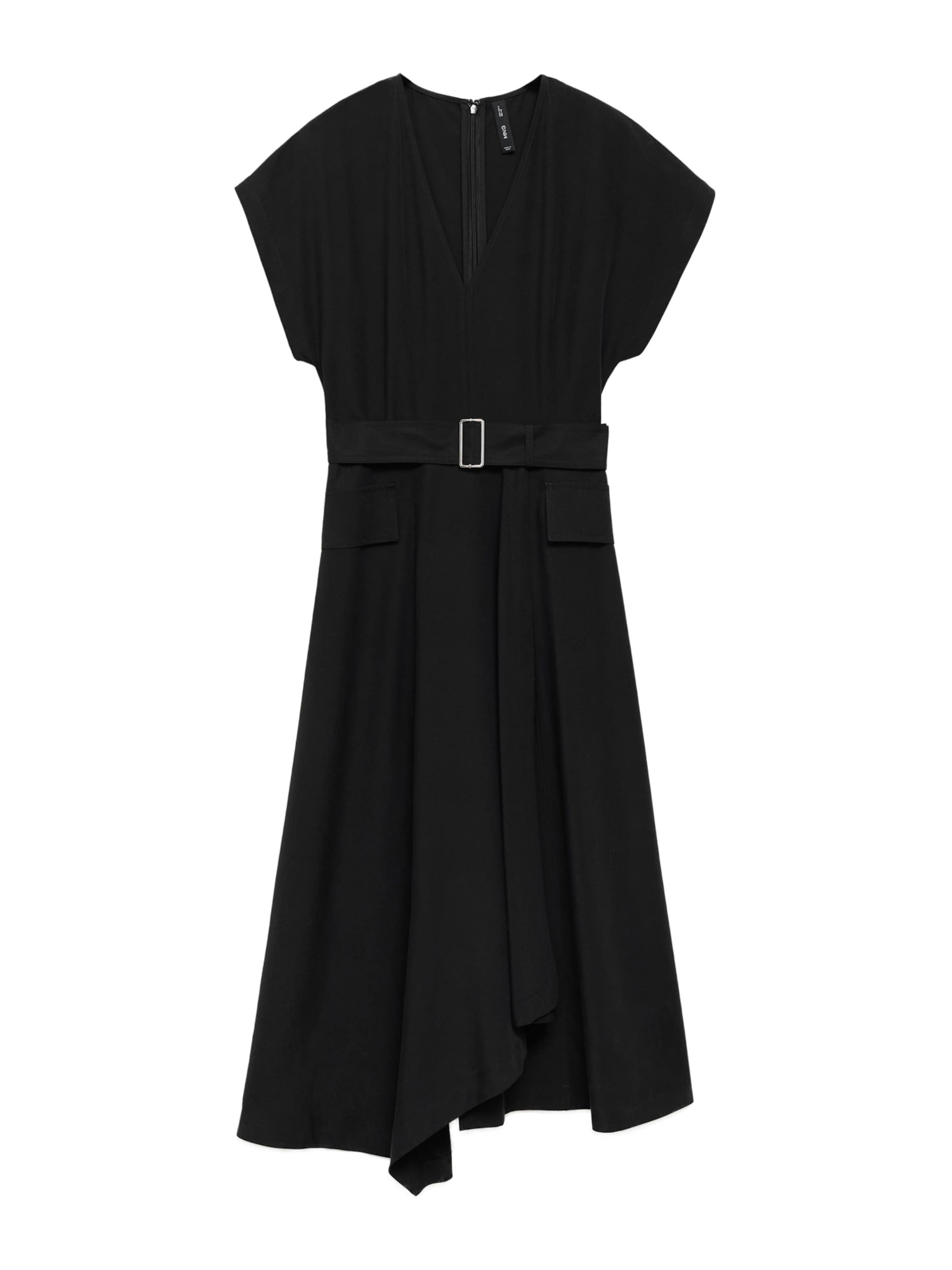 MANGO Kleid 'Bassett' in Schwarz: Vorderseite