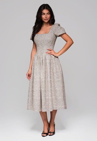 Ombre Jurk 'LA-OM-DLR220' in Grijs: voorkant