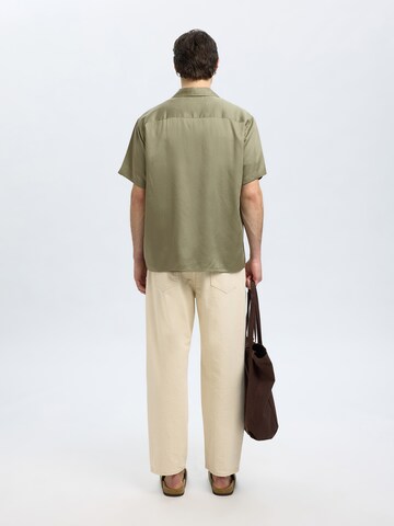 SELECTED HOMME Comfort Fit Hemd 'SLHCHARLIE' in Grün