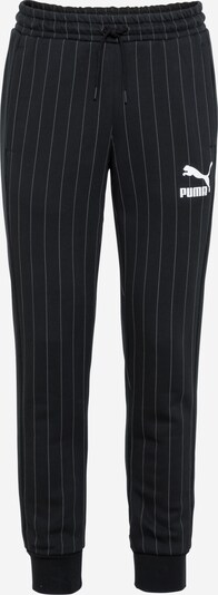 PUMA Broek 'PINSTRIPE' in de kleur Zwart / Wit, Productweergave