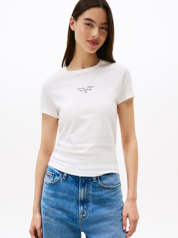 Tommy Jeans T-Shirt 'Ess' in Weiß: Vorderseite
