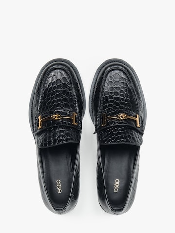 Estro Moccasins '041-2' in Black
