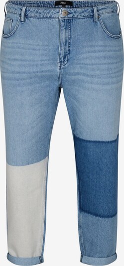 Zizzi Jeans 'Mille' in blue denim / hellblau / dunkelblau, Produktansicht