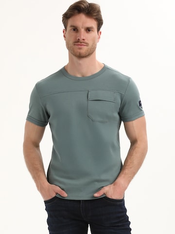 Gabbiano Shirt 'Interlock Diagonal' in Blue: front