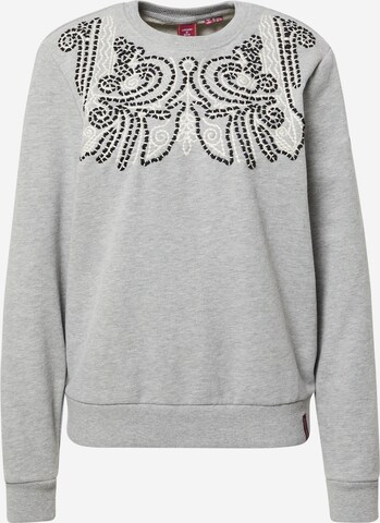 Superdry Sweatshirt 'Bohemian' in Grijs: voorkant