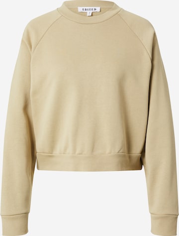 EDITED Sweatshirt 'Aura' i beige: framsida