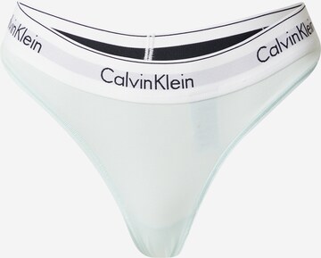 Calvin Klein Underwear Thong in Blue: front