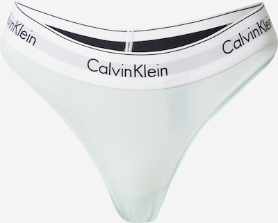 Tanga Calvin Klein Underwear pe albastru pastel / negru / alb, Vizualizare produs