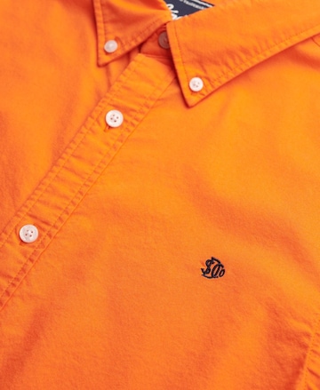 Superdry Slim fit Overhemd in Oranje