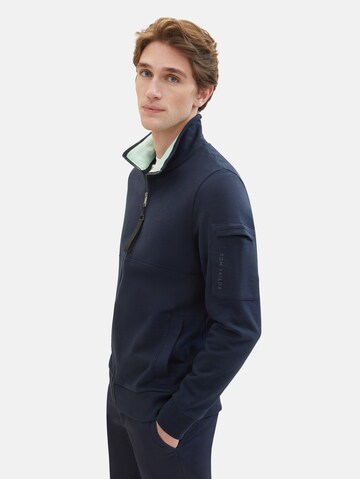 TOM TAILOR Sweat jacket in Blue