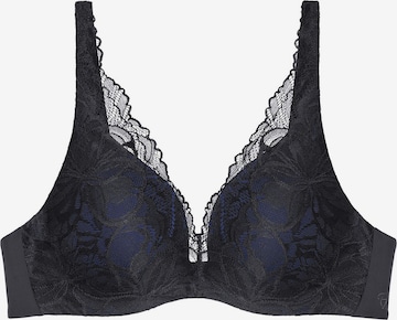 TRIUMPH Triangel BH ' Red Label Body Make-Up Illusion Lace ' in Zwart: voorkant