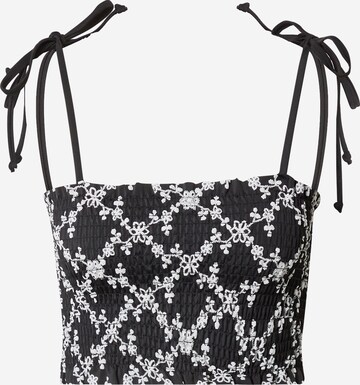 LingaDore Bustier Bikinitop in Zwart: voorkant