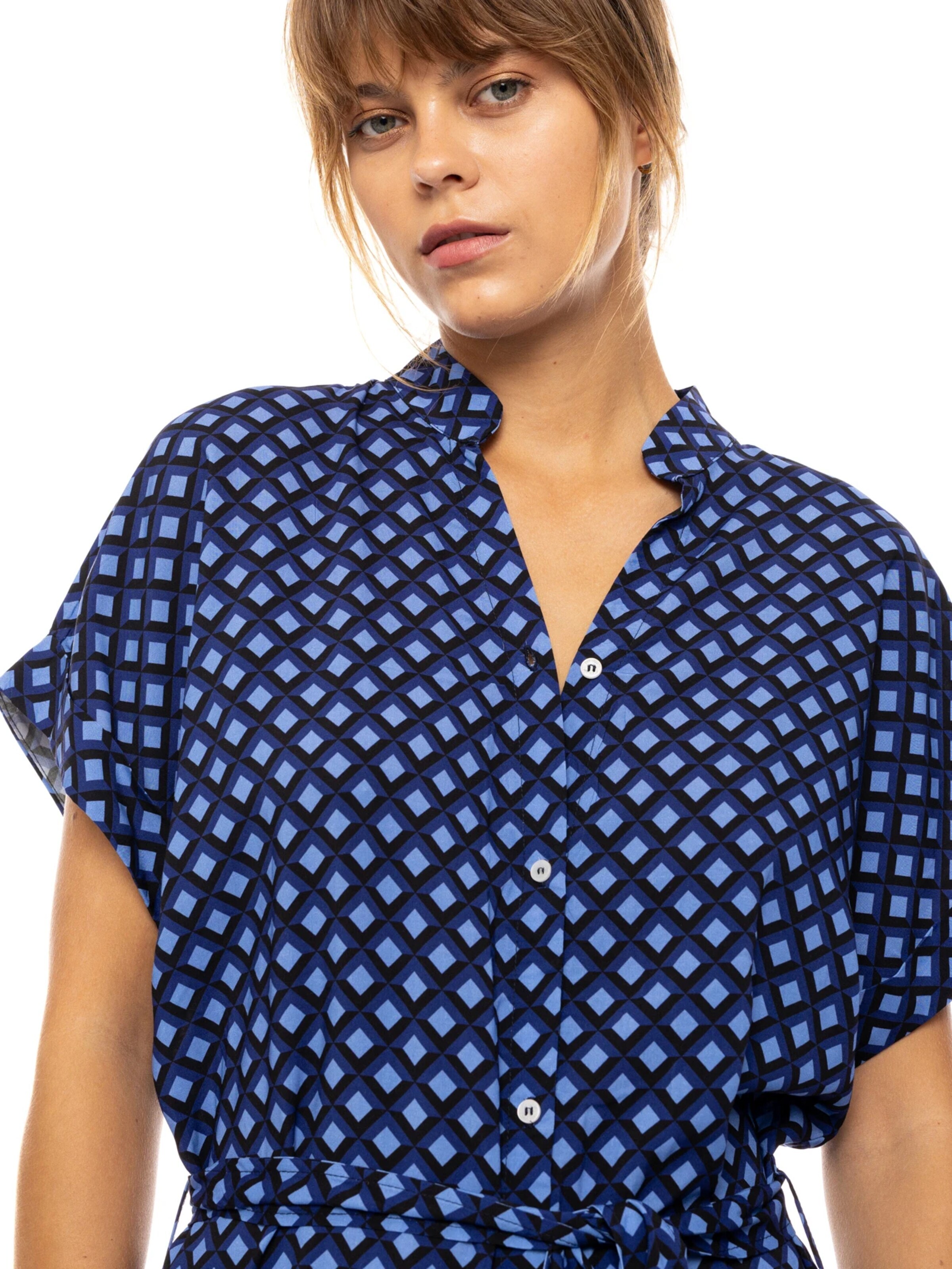 Pink Label Zomerjurk 'BEACHWEAR BLUE AZURE' in Blauw