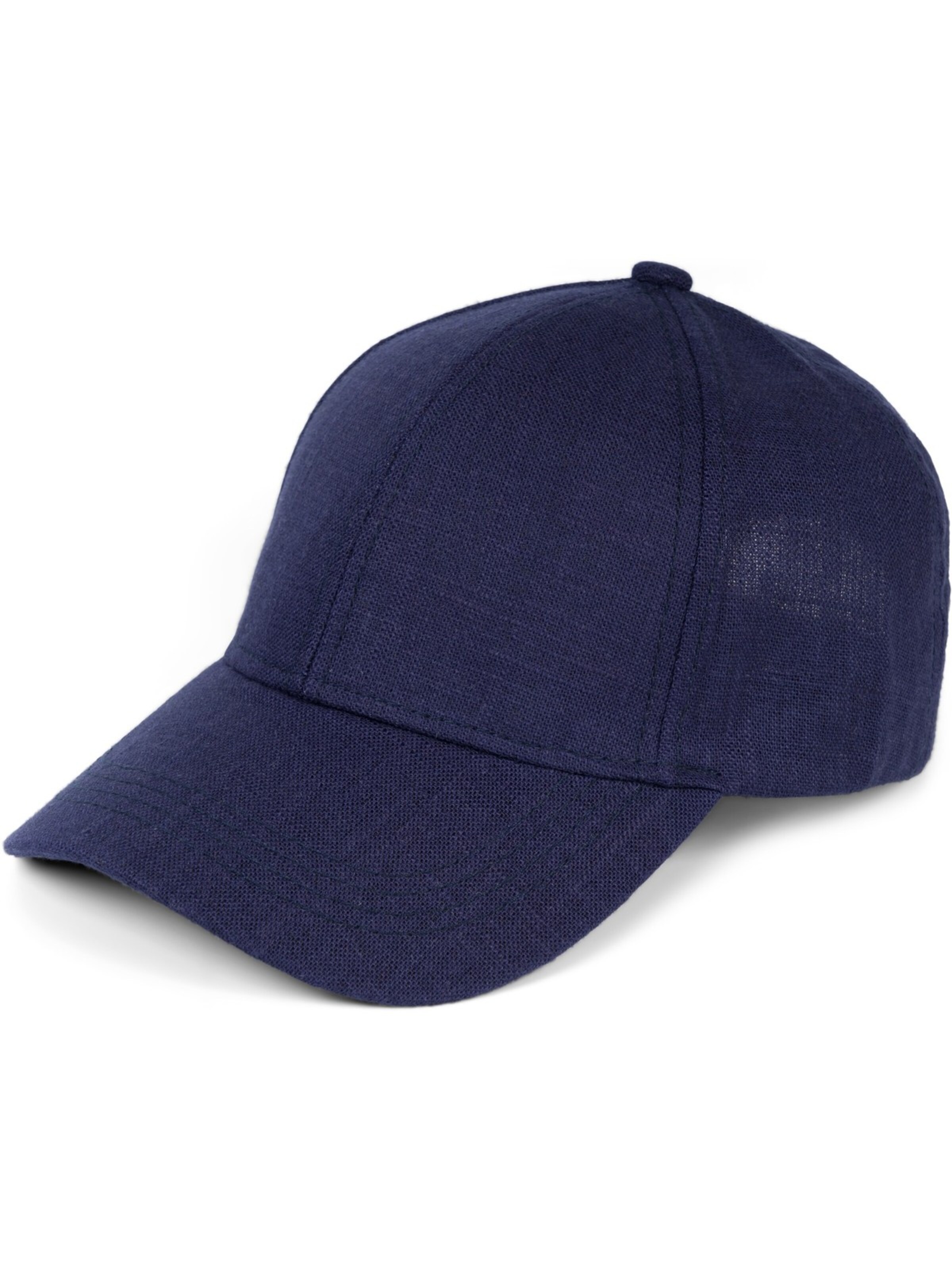 styleBREAKER Cap 'Leinen Baseball Cap' in Blue: front