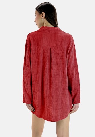 Chemisier Elara en rouge