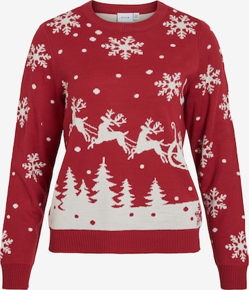 Pull-over 'VISNOWI' VILA en rouge : devant