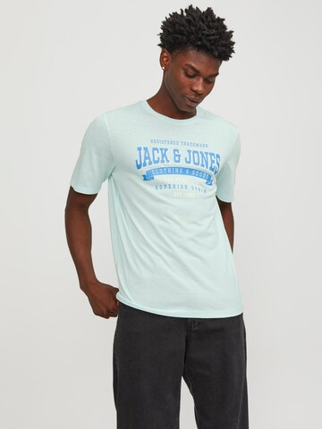 JACK & JONES Póló - kék: elől