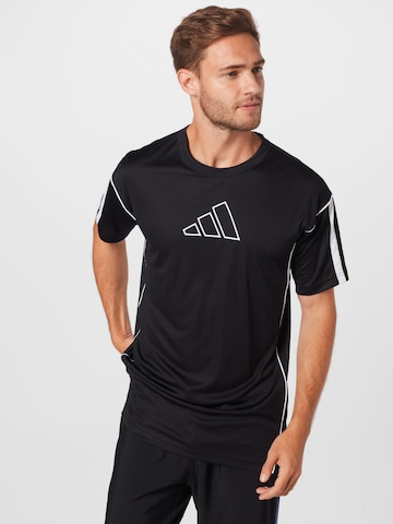 juoda ADIDAS PERFORMANCE Sportiniai marškinėliai 'Creator 365': priekis